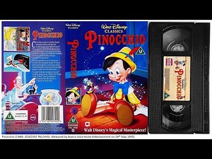 Pinocchio (1940) . 24th May 1995 - UK VHS