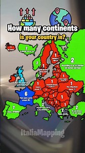 How many continents is your country in? | ItaliaMapping #fypシ゚viral #mapping #mapper #geography #map