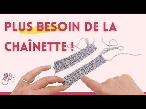 🥳 TUTORIAL - How to make a row of single crochet without a chain? Crochet tip