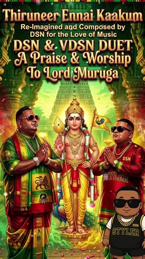 Thiruneer Ennai Kaakum | Reimagined |Reggae | by DSN & Virtual Deshan Styler | Music for the Soul | Praise & Worship to Lord Muruga | Music Composed by Deshan Styler Naidoo ~ With Styler Music Musicians and Ai Studio | Enjoy This Beautiful Musical Spiritual Love Offering | Admin #VirtualStyler #MurugaMyShiningStar #FortheLoveofMusic #proudlysouthafrican🇿🇦 #DSN