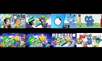 Mix of 8 videos from youtube : BFB (BFDI SEASON 4) FINALE REACTION MASHUP V4