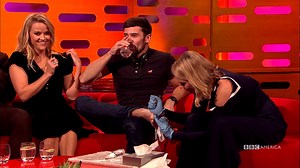 That time Margot Robbie tattooed a #GrahamNortonBBCA show staffer... An all-new season starts October 7 at 10/9c! | The Graham Norton Show BBC America