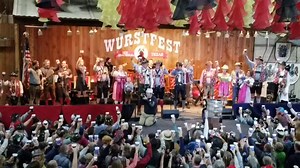 One week ago at this time, we were singing the first Ein Prosit song of the 2019 #wurstfest. Now you have three days left to come and make more memories. What will be your lasting memory of this year's great festival? | Wurstfest