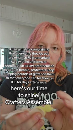 Coming up next? Glitter bomb tutorial! #craftyideas #resistance #crafters #artisresistance