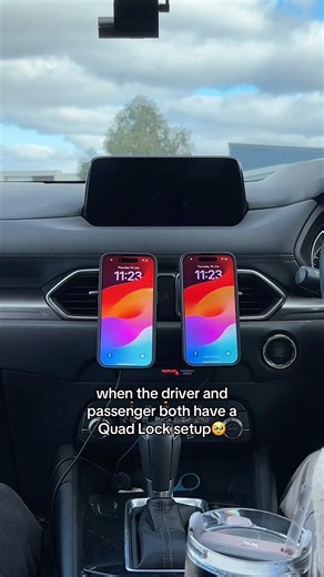 You NEED this duo phone holder setup in your Car #shorts