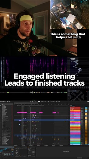Freshr on Instagram: "Deliberate, engaged listening will help you finish your ideas #producer #producertok #ableton #flstudio #musicproduction"
