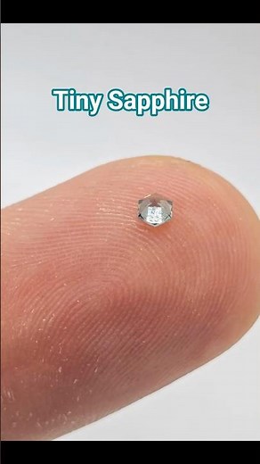The Tiniest Sapphire I've Ever Cut | 0.07 ct Natural Sapphire