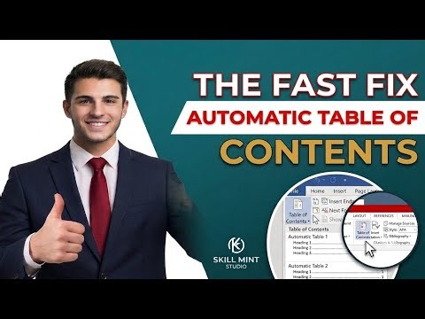 How to Create an AUTOMATIC Table of Contents in Word (QUICK METHOD)
