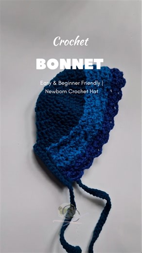 Cute Crochet Baby Bonnet 🧶 | Easy Handmade #Shorts