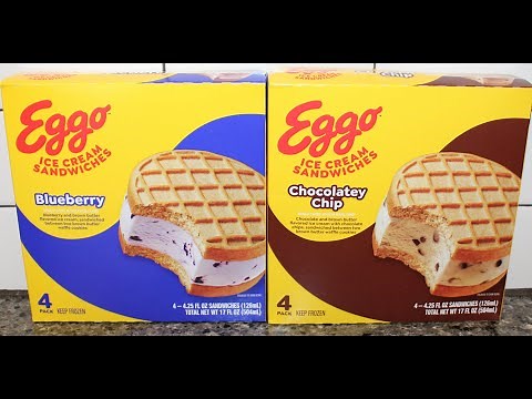 Eggo Ice Cream Sandwiches: Blueberry & Chocolatey Chip Review