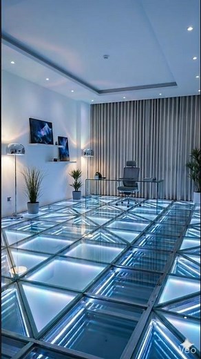 Walking on Glass — Stunning 3D Illusion Floor Office Renovation Timelapse