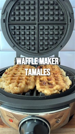 It's tamale season! If you stock up on a batch of tamales this month try reheating the masa wrapped morsels in the waffle maker! Add two tamales to the center of the heated waffle maker and press down just as you would to cook waffles. You'll end up with all the flavors you love in a tamale but with the addition of delicious crispy edges on every bite! | Chef Darins Kitchen Table - Hands-on Cooking Classes & Kitchen Store