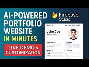 AI-Powered Portfolio Website in Minutes with Firebase Studio | Live Demo & Customization