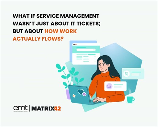 Designing smarter service experiences by connecting people, processes, and platforms. 🔍 Smarter workflows ⚙️ Practical automation 🧠 AI with purpose 🔐 Governance without compromise Request a demo: https://zurl.co/xKvOS #Matrix42 #EnterpriseServiceManagement #DigitalTransformation #ITSM #ESM #Automation #FutureOfWork #DigitalWorkplace @Matrix42