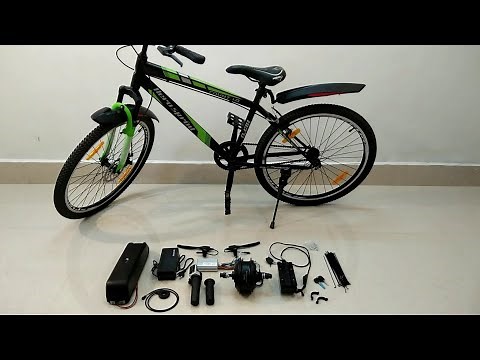 Powerfull electric kit installation in cycle
