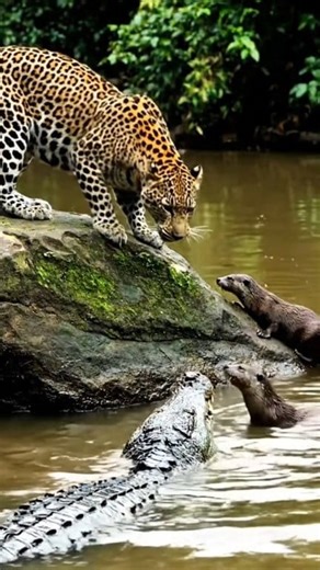 186K views · 569 reactions | Brave leopard bite on crocodile in river #animals #wildlife #life #leopard | The Animals | Facebook