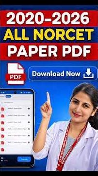 AIIMS NORCET Previous Year Question Paper Solution | All NORCET Papers PDF #norcet10