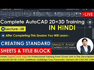 AutoCAD Sheet & Title Block Creation Tutorial Complete | Standard Sheet & Title Block in AutoCAD.