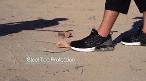 Watch steel toe shoes on Amazon Live