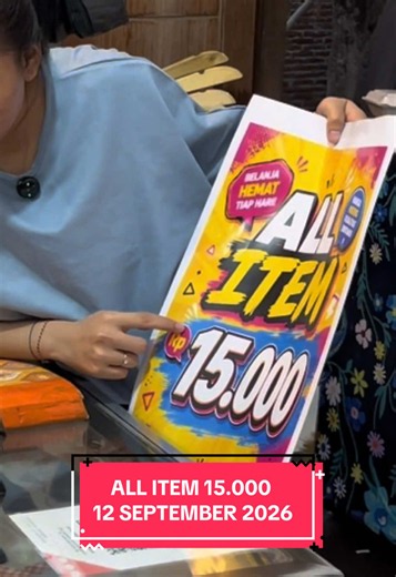 ✨ALL ITEM 15.000✨ SABTU, 12 SEPTEMBER 2026 ALL ITEM 15.000 SE-TOKO AJAKEN KONCO”MU BIAT TAMBAH HEMAT Open 09.00 - 21.00 WIB (Waktu Indonesia Belanja) Yook langsung merapat, datang & buktikan ditempat 🫰 💢ALAMAT 💢 Jln Argopuro no 4 (utara GI LPN/depan kos putri Cempaka )(Pulosari) Lumajang . . . . . #thrifting #lumajang24jam🔥 #lumajang #lumajangsae #lumajang_jawatimur24jam