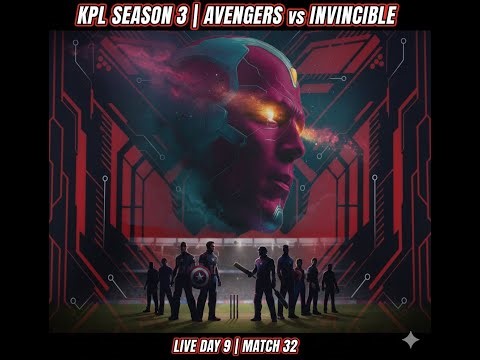 Live 2/3 Final | Avengers 8 vs Indoor Invincible | KPL Season 3 🏏 DAY 9 Cricket Match 33 | 2025
