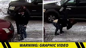 Woman Body-Slammed After Throwing Punch In Road Rage Confrontation on Camera