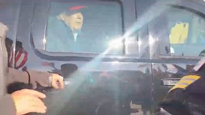 Donald Trump waves to supporters at 'Million MAGA March' in DC