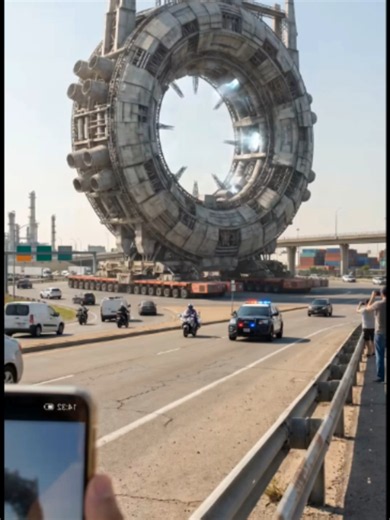 #scifi #viral #fyp #megamachine #futuretech #trending #alien #destroyer #smartphonefootage #expandingfortress #giantconvoy #megastructure #eclipseflower #futurecity