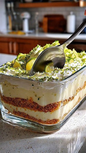 Creamy No-Bake Key Lime Pie Trifle #recipe #easynutrition #easyrecipe #healthyeating #food #yum