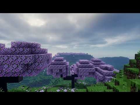 Relaxing Minecraft Music 1 Hour (Visuals+ambiance)
