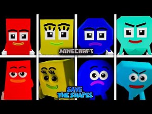 Save The Shapes - ALL JUMPSCARES vs MINECRAFT