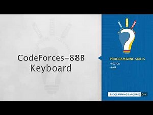 Codeforces 88B - Keyboard