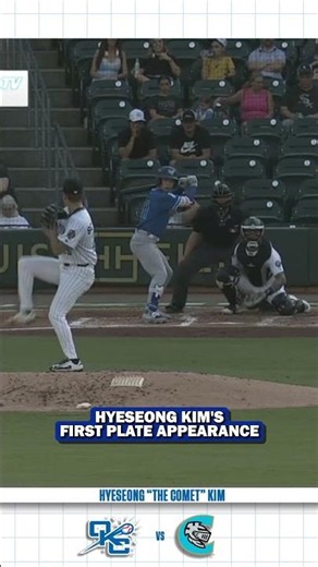 Hyeseong Kim's First Plate Apperance vs Knights