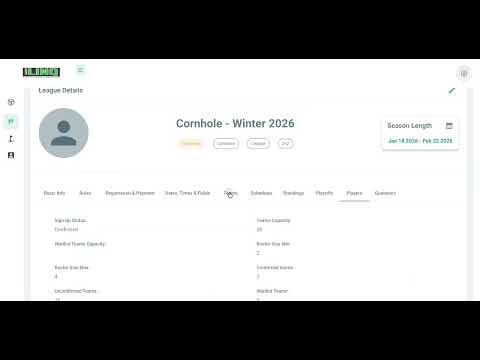 Roster Management Inside League LINQ