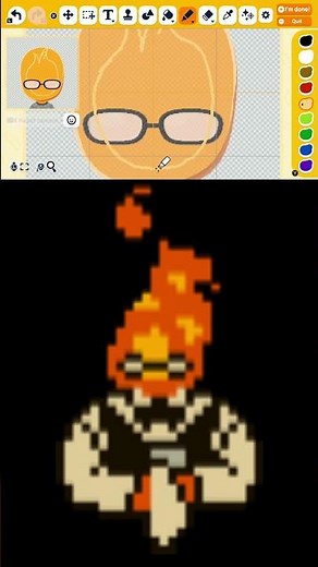 How to make Grillby from Undertale #grillby #undertale