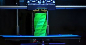 3d Printer Works Creates Object Hot 库存影片视频（100% 免版税）1076912528 | Shutterstock