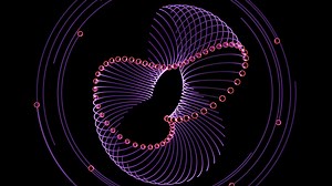 Neon Bubbles Cosmic Animation VJ Loop