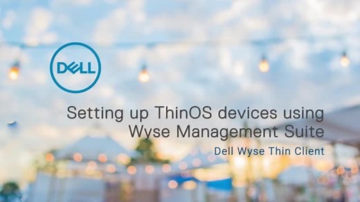 如何使用 Wyse Management Suite 配置 ThinOS 设备 | Dell 中国