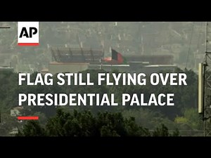 Afghan flag still flying over presidential palace