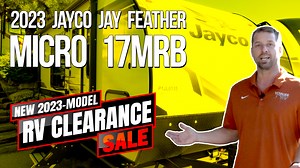 Get ready for adventure with our 2023 Model-RV Clearance Sale! Spotlight on the Jayco Jay Feather Micro 173MRB, a compact trailer loaded with features. 🚐 Equipped with Goodyear off-road tires, Asdel exterior, and Jayco’s Rock-Solid Stabilizing System, it ensures a smooth and secure journey. Plus, a 2-year bumper-to-bumper and 3-year structural warranty for peace of mind. 🏅🛡️ Enjoy comforts like a 12-volt TV, tankless water heater, murphy bed, sofa, and a superior washroom. 📺🛏️🚽 Now just $3