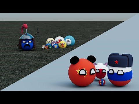 Mongolia: Now vs Past (3D Countryball Animation)