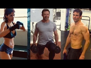 X-Men Training | Hugh Jackman, Halle Berry, James Marsden Workout