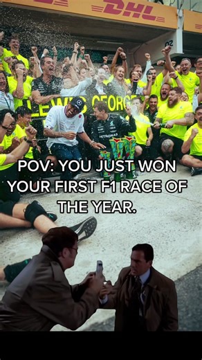 First F1 Race Win POV | Mercedes Carrera