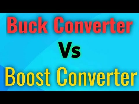 Difference between buck converter and boost converter. How buck is differ to boost, Colourful study