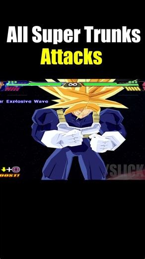 All Super Trunks Attacks in DBZ BT3
