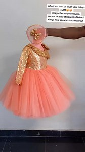 It can only get better!! Fascinator and peach baby gown! Xtra puffy! Our whatsapp is 254710627590 We are located at Donholm Nairobi Kenya near Jacaranda roundabout and we deliver worldwide. | Nguo Bora Styles