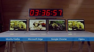 你的瀏覽器耗電嗎？ 【評測大公開 – 誰才是當今最省電的瀏覽器！】 當四個相同的裝置在不同的瀏覽器中運行，到底會發生什麼事呢？Microsoft Edge Team 來帶你一探究竟。實驗顯示，運行 Microsoft Edge 在電腦上的電池壽命持續時間比 Chrome 長70％，比 Firefox 長43％，比 Opera 長17％（啟用省電模式）。Microsoft Edge 讓你的電腦運作更省電更順暢。 7/29前限時免費升級Windows 10 : bit.ly/win10upgradenow #Microsoft #Windows10 #Edge | Microsoft Taiwan