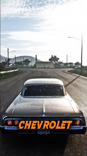 Classic Chevy Impala vs New Corvette C8 | ULTIMATE RAMP BRAKE TEST 🛑🚀 | Forza 5 #shorts #horizon