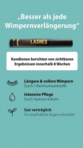 15K views | Du hast empfindliche Augen und möchtest ein Wimpernserum,...