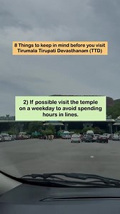 3.7K views · 126 reactions | ✨8 things you need to keep in mind before you visit Tirumala Tirupati Devasthanam✨ Credits: @ournotesfromtheroads Pro Tip - While entering the main temple, if possible, stand on the right hand side of the queue for best darshan. SAVE AND SHARE  #tirupati #tirupatibalaji #tirumala #indiantravelblogger #tipsandtricks #templesofindia #travelreels #indiareels #indiaig #andhrapradeshtourism #traveltips | It's My Tirupati | Facebook